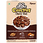 Manna Go Grain Crunchies - Choco Nut, Real Chocolate, Multigrain Breakfast Cereal, For Kids 300 g 