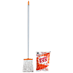 Monkey 555 Premium T-Mop - Plastic & Cotton Threads, With Rod 1 pc