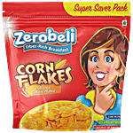 Zerobeli Corn Flakes - Fiber-Rich Breakfast, Crunchy, Zero Cholesterol 1 kg