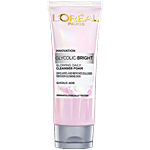 L'Oreal Paris Glycolic-Bright Glowing Daily Foam Cleanser - Exfoliates & Removes Dullness 100 ml 