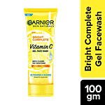 Garnier Bright Complete Vitamin C Gel Face Wash - Gentle Cleanser, For Instant Brighter Skin 100 g