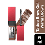 Maybelline New York Tattoo Brow 3 Day Styling Eyebrow Gel - Semi-Permanent, Waterproof & Smudge Proof 6 ml Warm Brown