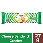 Trisbix Sandwich Crackers Biscuit - Cheese Flavoured 27 g