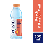 Ocean Fruit Water - Peach & Passion Fruit, Enriched With Vitamins, Electrolytes & Glucose 300 ml 