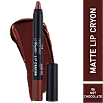 Half N Half Matte Lip Crayon - 24H Super Stay, Velvety Soft, Long-Lasting & Non-Transfer 3.5 g 06 Hot Chocolate