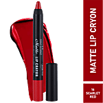Half N Half Matte Lip Crayon - 24H Super Stay, Velvety Soft, Long-Lasting & Non-Transfer 3.5 g 16 Scarlet Red