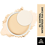 Mattlook Oil-Control Waterproof Pan Cake - Lightweight, Sun Protection, Easy To Blend 15 g 01 Fair White