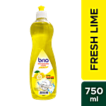 Brio Dishwashing Liquid - Fresh Lime, Removes Tough Grease 750 ml 