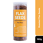 Omay Foods Flax Seeds - Roasted, Rich In Nutrients, Good For Heart Health, Oil-Free Snack 160 g