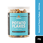 Omay Foods Potato Flakes - Tangy Masala, Roasted, No Cholesterol, Oil-Free Snack 20 g