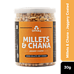 Omay Foods Millets & Chana - Jaggery Coated, Roasted, Rich In Protein, Gluten Free Snack 30 g