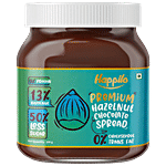 Happilo Premium Hazelnut Chocolate Spread - Protein-Rich, 50% Less Sugar, Cholesterol Free 200 g 