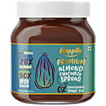 Happilo Premium Almond Chocolate Spread - Protein-Rich, 50% Less Sugar, Cholesterol Free 350 g