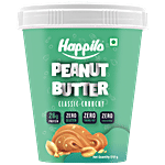 Happilo Classic Peanut Butter - Crunchy, High In Protein, Gluten Free 510 g