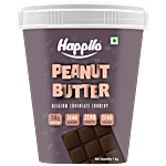 Happilo Belgium Chocolate Peanut Butter - Crunchy, High In Protein, Gluten Free 1 kg
