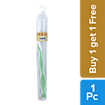 MAXI Toothbrush - Candy Hard, Hard End Rounded Bristles, Assorted Colours, Travel Pack 2 pcs (Buy 1 Get 1 Free)