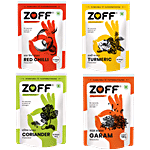Zoff Starter Basic Spices Kit - Garam Masala, Chilli, Turmeric & Coriander Powder 400 g (4 N x 100 g each)