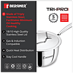 Frullatore Manuale Bergner In Acciaio Inox - Sbattitore Uova Ergonomico Con Design Antiaderente - Foto 3