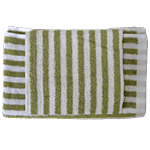 VC Hand/Face Towel - Premium, Soft, Gentle On Skin, Green Stripes 2 pcs 