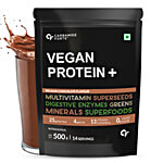 Carbamide Forte Vegan Protein Powder - Chocolate, With 12 Vitamins & Minerals 500 g 