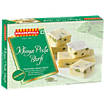 Bikanervala Khoya Pista Burfi - Traditional Indian Sweets, Freshly Packed 400 g 