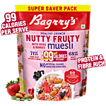 Bagrry's Crunchy Nutty Fruity Muesli With Seeds, Berries 1 kg Pouch