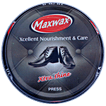 Maxwax Xtra Shine Paste Shoe Polish - For Complete Leather Care, Black 15 g