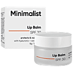 Minimalist Lip Balm SPF 30 - With Hyaluronic Acid & Ceramides, Protects & Nourishes Lips 8 g