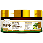 Atulya Neem & Sage Hair Mask - With Lemon Peel, Moisturising & Anti-dandruff 200 g