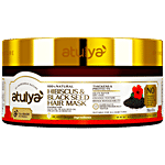 Atulya Hibiscus & Black Seed Hair Mask - With Argan Oil , Thickens & Protects, Repairs 200 g