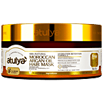 Atulya Moroccan Argan Oil Hair Mask - Brahmi Extract, Protects, Smoothens, Revitalise Damage 200 g