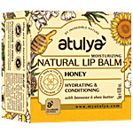 Atulya Moisturising Natural Lip Balm - With Beeswax, Shea Butter, Hydrating & Conditioning 5 g Honey