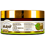 Atulya Matcha Tea Face Mask - With Aloe Vera Juice, Brightens Tone & Removes Blemishes 200 g 