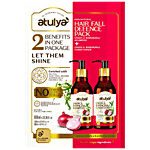 Atulya Hair Fall Defence Pack - Onion & Bhringraj Shampoo + Conditioner 2 pcs (300 ml)