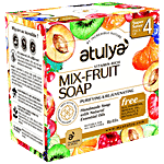 Atulya Vitamin Rich Mix Fruit Soap - Purifying & Rejuvenating, Value Pack 300 g (Pack of 4)