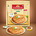 Aashirvaad Ready To Cook Paneer Paratha, Delicious Frozen Paratha 400 g Pouch (4 pcs)