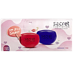 Secret Temptation Fragrance Soap - Pink & Romance, For Women, Longlasting Freshness 125 g (Pack of 6)