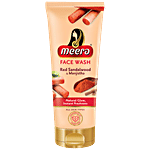 Meera Red Sandalwood & Manjistha Face Wash - For Natural Glow & Instant Freshness, All Skin Types 200 g 