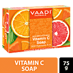 Vaadi Herbals Vitamin C Soap With Hyaluronic Acid - For Tan Removal & Skin Brightening 75 g 