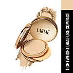 Lakme 9 To 5 Wet & Dry Compact - Dual Finish, Non-Cakey, Lightweight 9 g 10 Ivory