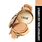 Lakme 9To5 Unreal Dual Cover Pressed Powder - 2 In 1 Compact + Foundation 9 g 24 Beige