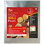 SOMEYS KITCHEN PVT LTD Millet Poori - Long Shelf Life, Fry & Eat, Free From Gluten 300 g 