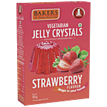 BAKERS Vegetarian Jelly Crystals - Strawberry Flavour 90 g Box