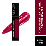 Revlon ColorStay Satin Ink Crown Jewels Liquid Lipstick - Longlasting, Waterproof, Moisturising 5 ml 034 Regal Ruby