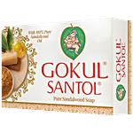 Gokul Santol Pure Sandalwood Soap - Rich In Anti-Bacterial Properties 75 g Carton
