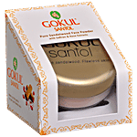 Gokul Santol Pure Sandalwood Face Powder With Saffron & Rose Extracts - For Glowing Skin 10 g Carton