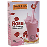 BAKERS Milkshake Mix Flavour Powder - Rose, Ready To Use 100 g Box