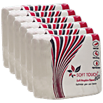 Soft Touch Eco Soft Napkins - 1 Ply 50 pcs (Pack of 6)