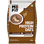 MuscleBlaze 17 g High Protein Oats - With Probiotics, Dark Chocolate Flavour 400 g Pouch