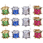 Creative Space Christmas Decoration Hanging Drums - Assorted Colours 12 pcs